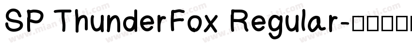SP ThunderFox Regular字体转换